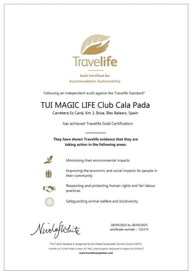 Tui Magic Life Cala Pada Hotell Santa Eularia des Riu Exteriör bild